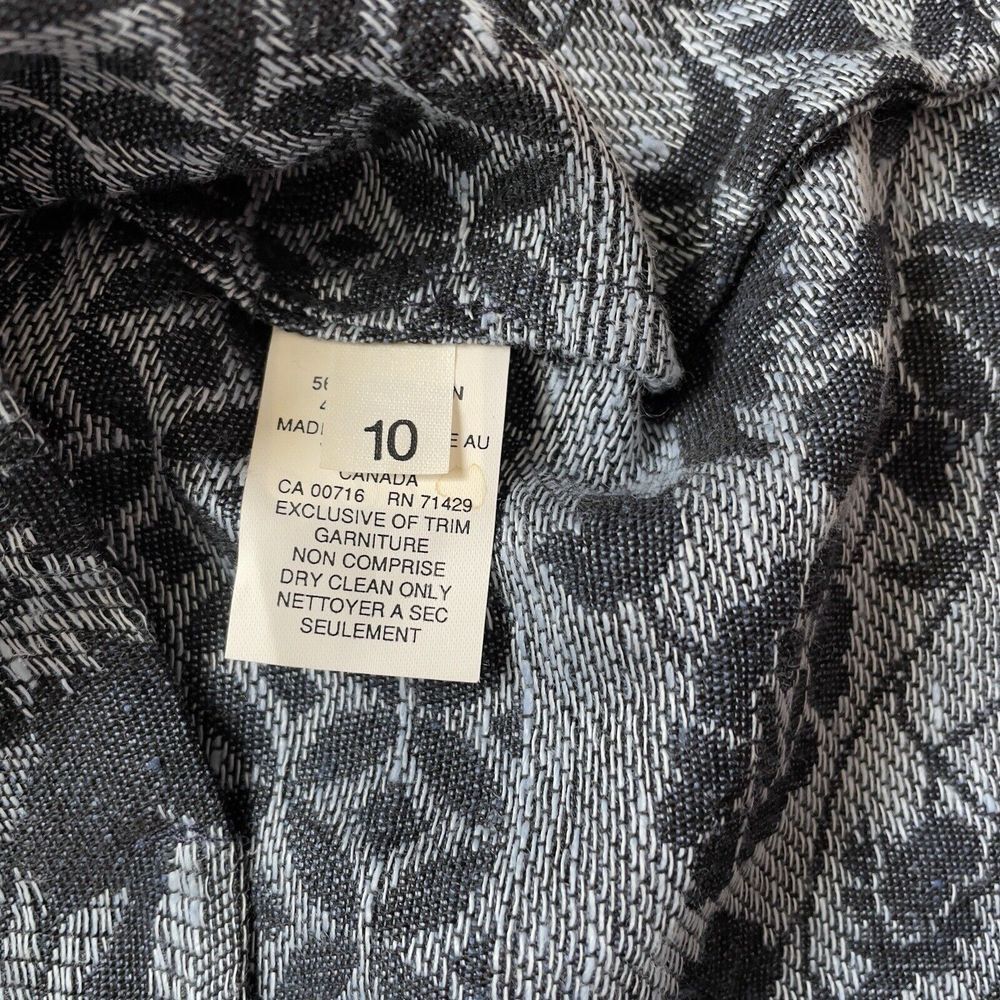Jax Canada Vintage Womens Vest Blue Floral Size 10 NWT - Picture 8 of 9